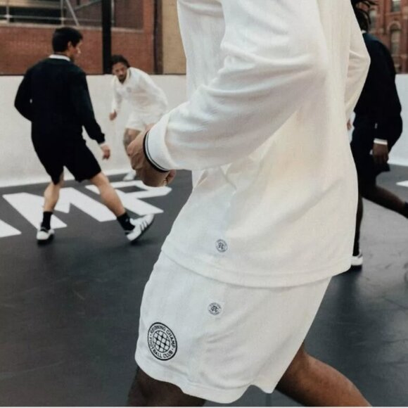 Reigning Champ Men's Large Football Club White Shorts - Picture 1 of 5